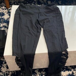 Black Cut-Out Leggings